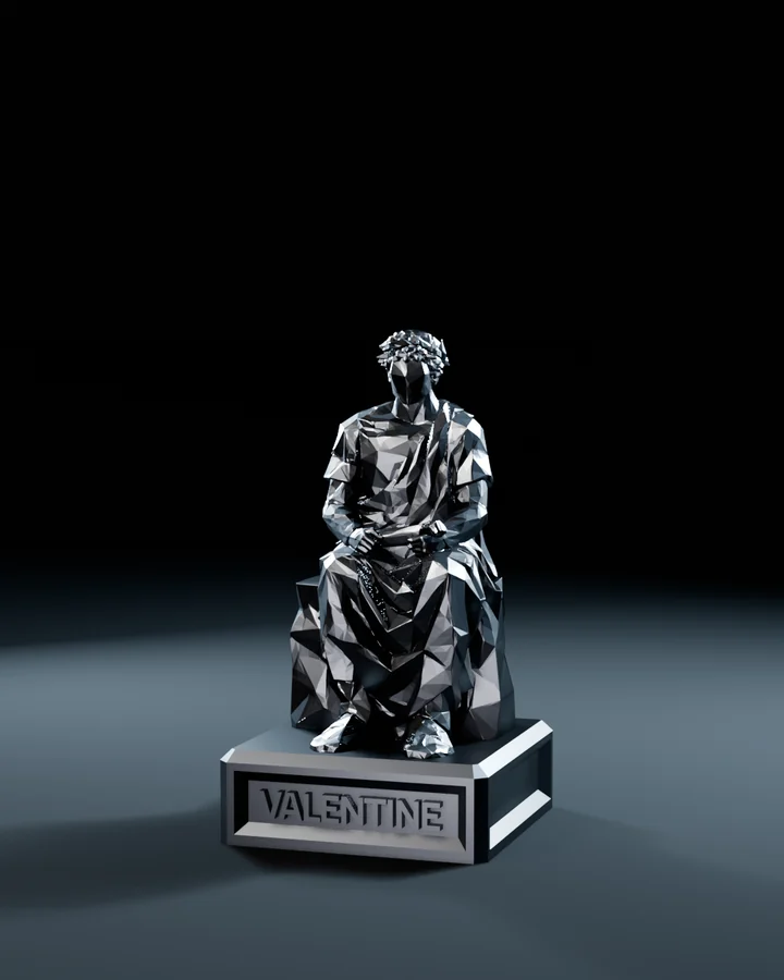 Marcus Aurelius – faceted statue on the Valentine base